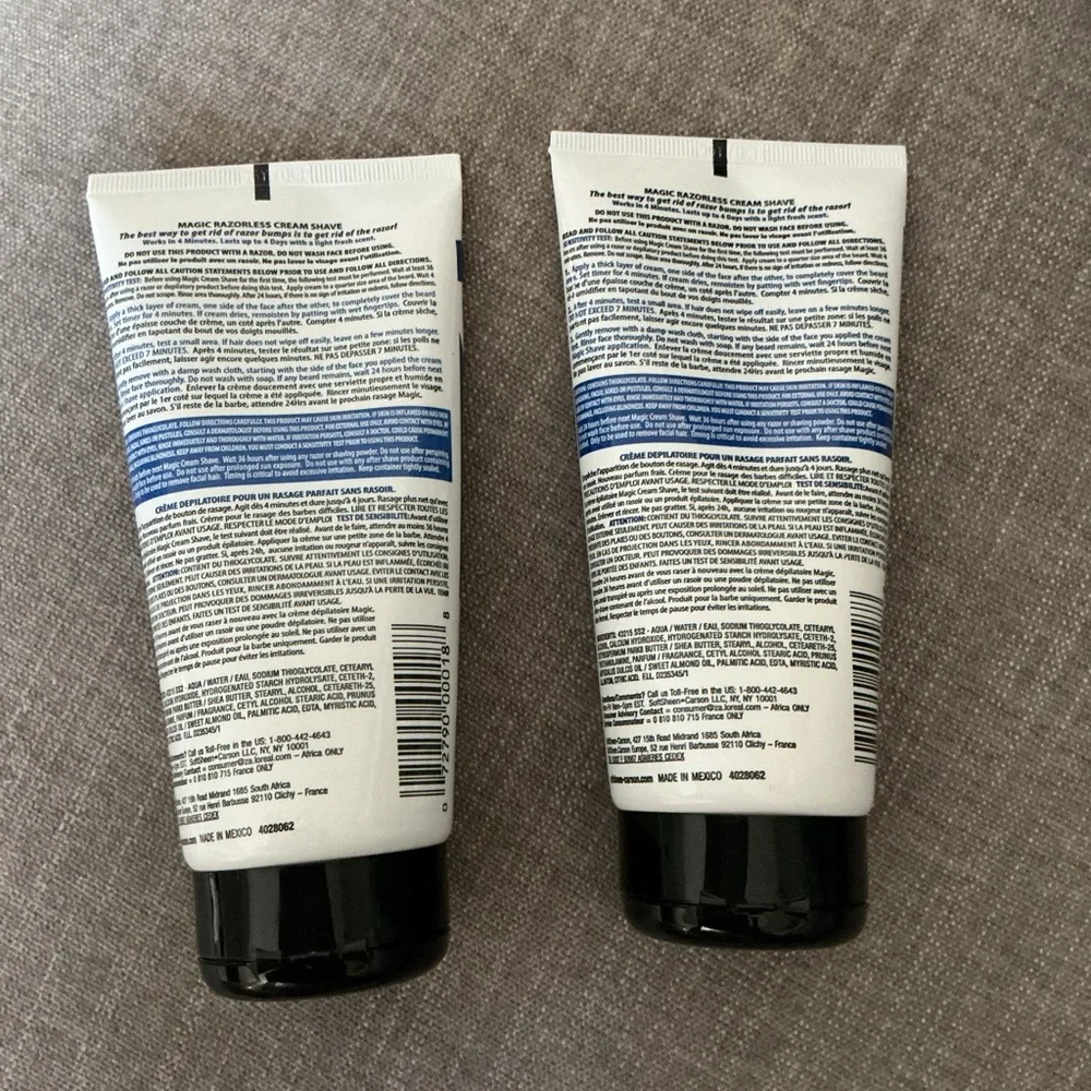 Razorless Shave Cream - Regular Strength Shaving Cream 2 Pack NWOT